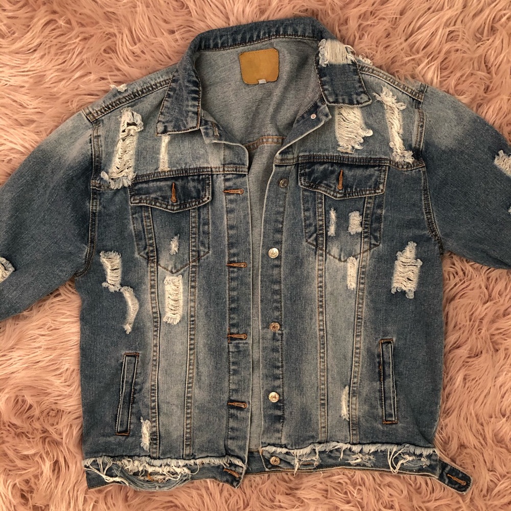 Distressed Denim Jacket! - image 1